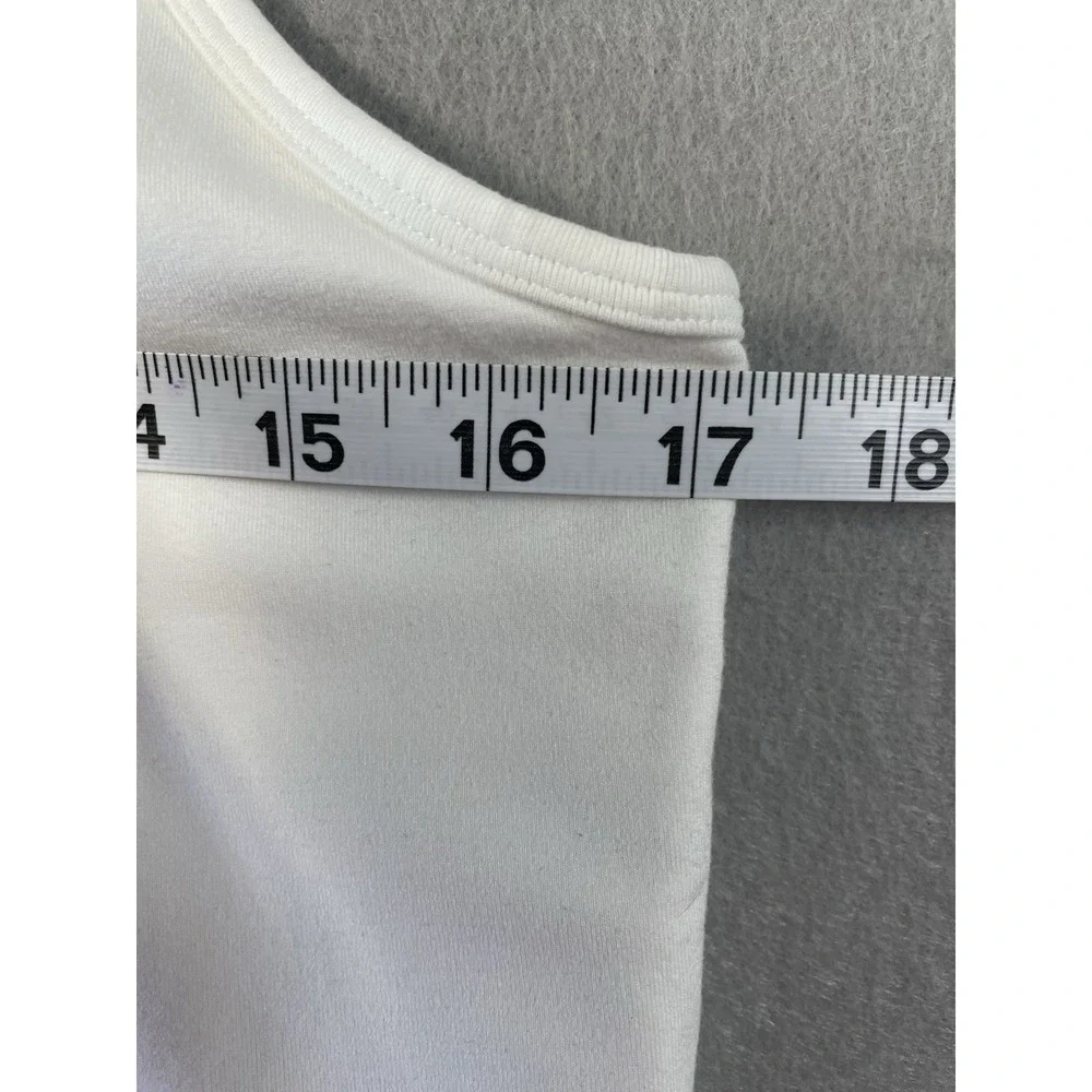 NWT Under Armour Fitted Motion Crop Tank Top White Womens‎ Athletic Sz XL